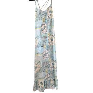 C Label Bandana print Double strap maxi 90s  L Y2K western cottagecore